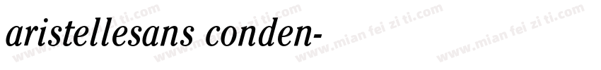 aristellesans conden字体转换